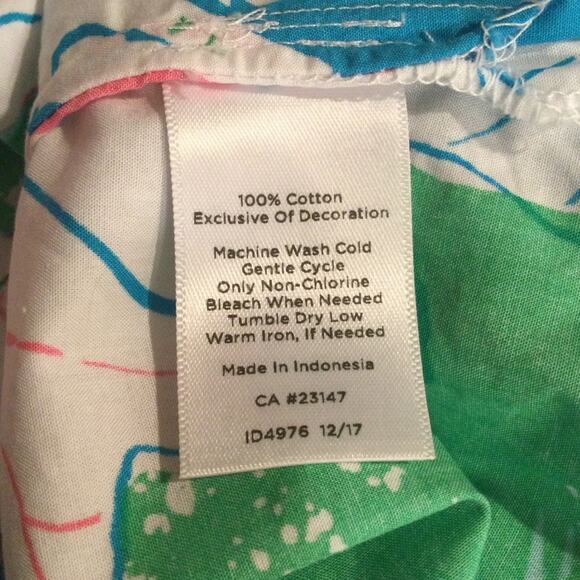 Talbots Lace Embroidered Bib Anguilla Floral Tunic Top XL Petite - Picture 5 of 5